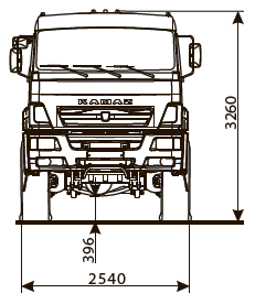 Шасси KAMAZ - 65221-53