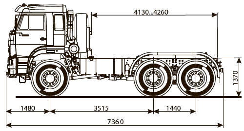 Шасси KAMAZ - 65221-53