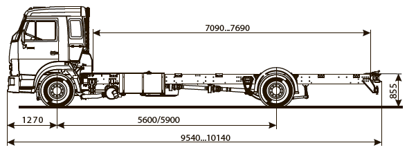 Шасси KАМАZ - 5308-5Н
