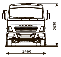 Шасси KАМАZ - 5308-5Н