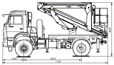 Автогидроподъемник 658638-050-00 Palfinger P240A